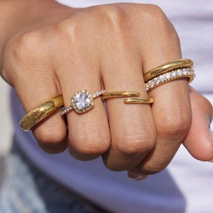 Chunky Geometric Ring — view 4