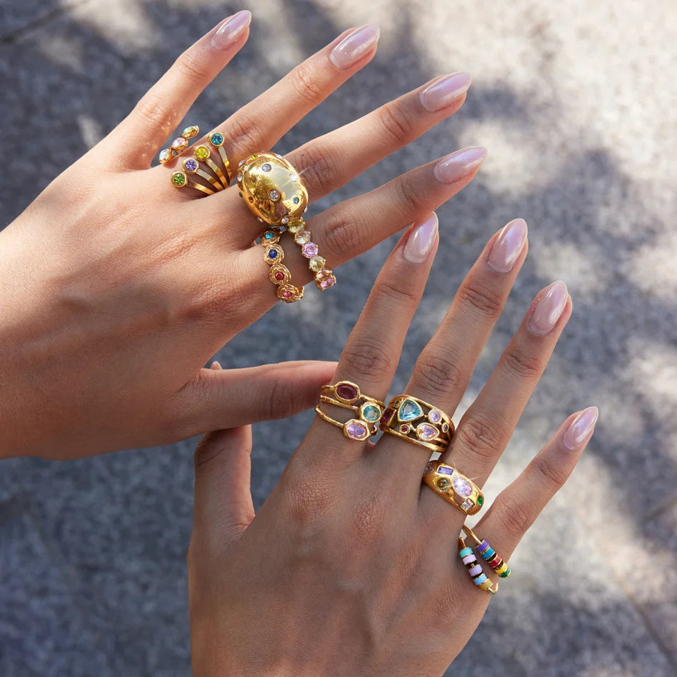 Y2K Enamel Chunky Ring — view 3