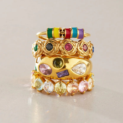 Y2K Enamel Chunky Ring