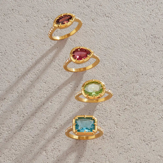 Vintage Geometric Prong Ring — view 5