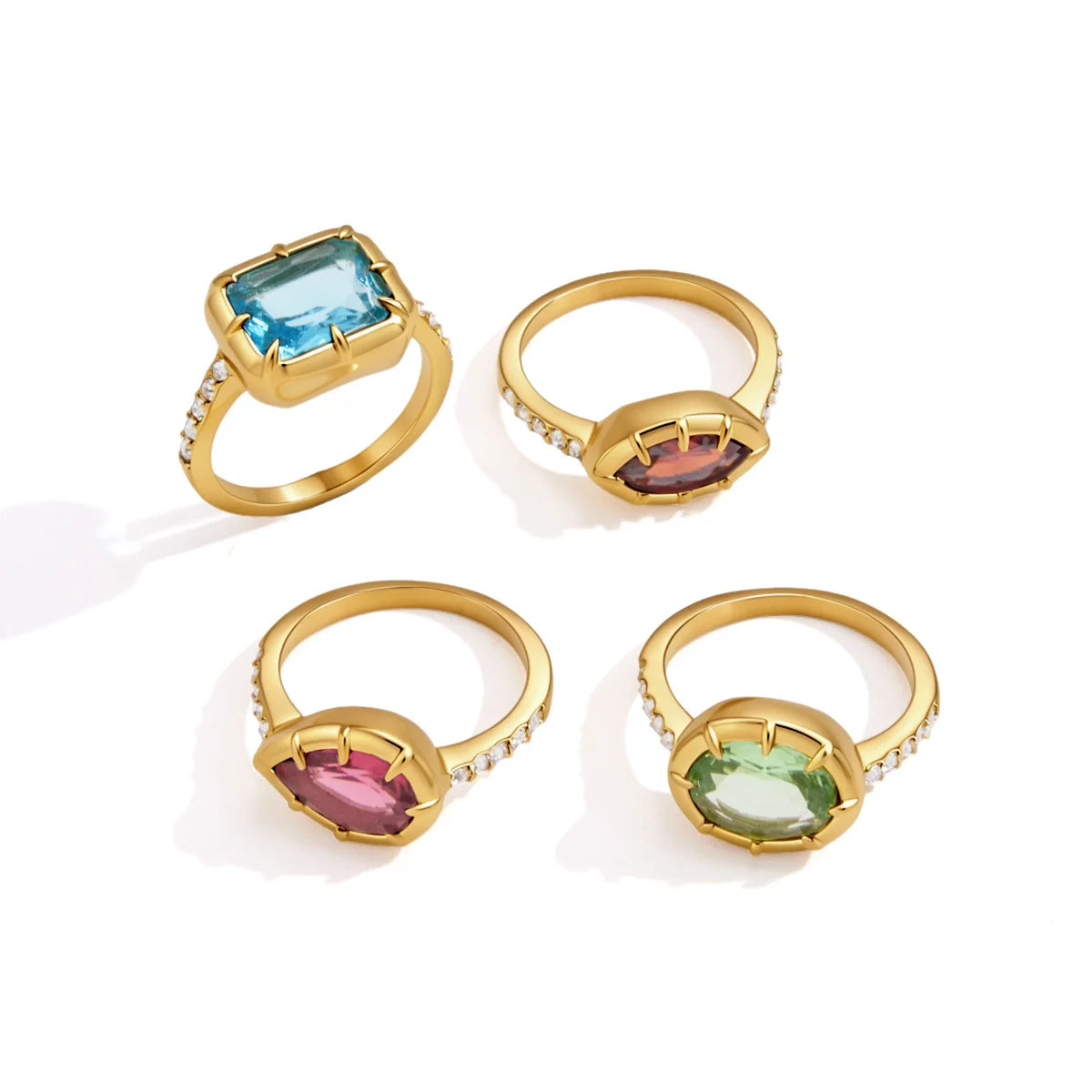 Vintage Geometric Prong Ring — view 3