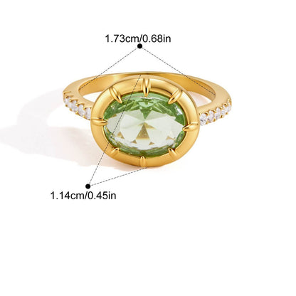 Vintage Geometric Prong Ring — Round Prong Setting · Gold