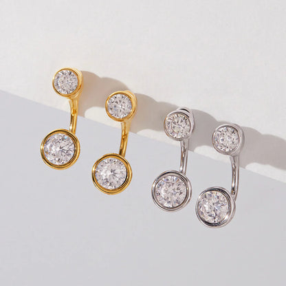 Geometric Faceted Earrings — view 4