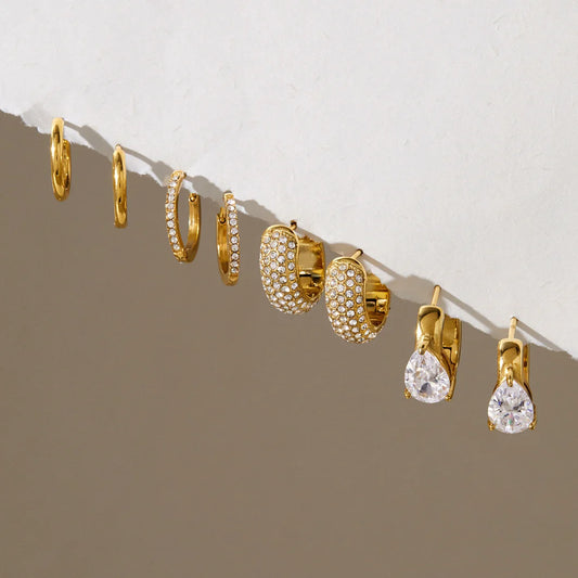 Round Hoop Earrings