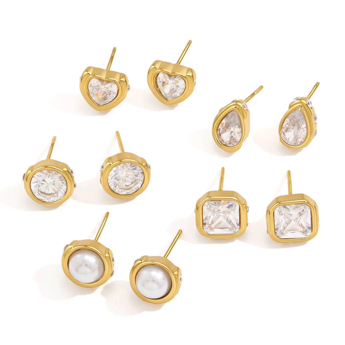 Multi-Shape Stud Earrings — view 5