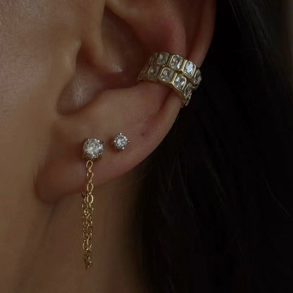 Minimal Geometric Earrings — view 2