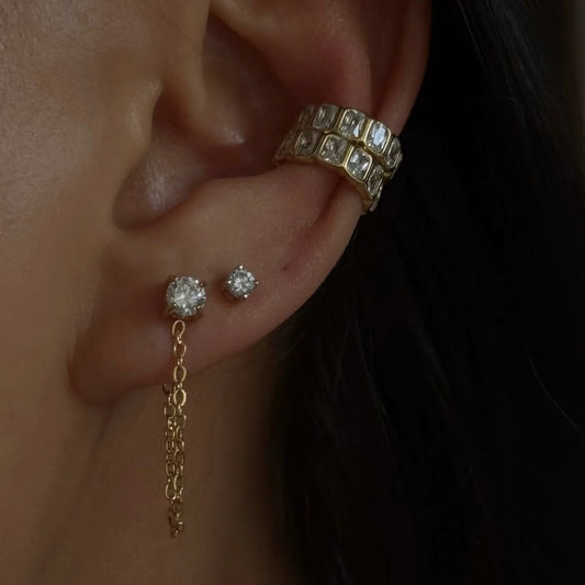 Minimal Geometric Earrings — view 2