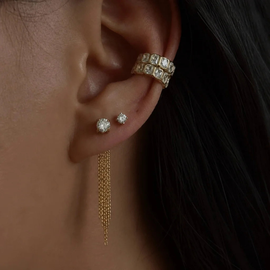 Minimal Geometric Earrings — view 3