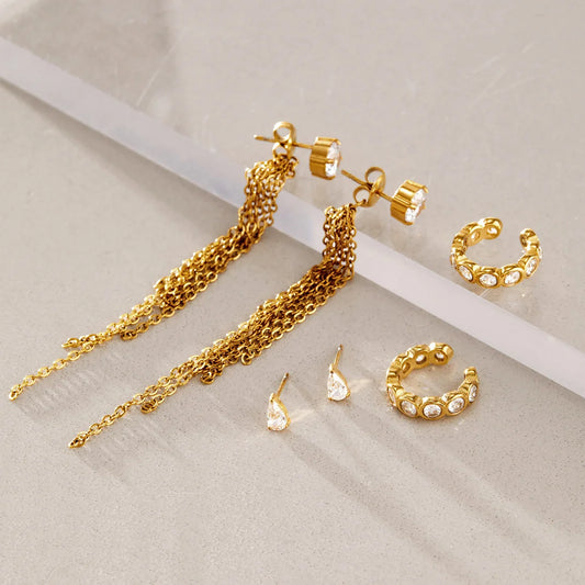 Minimal Geometric Earrings
