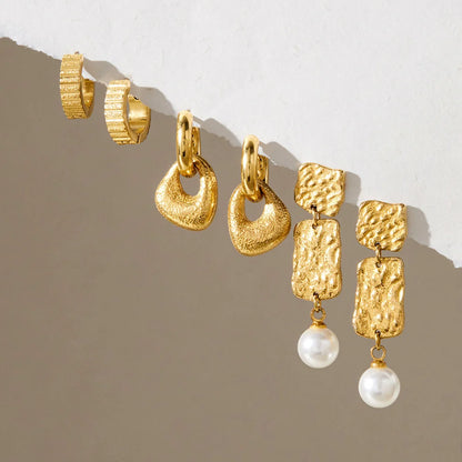 Hammered Chunky Earrings