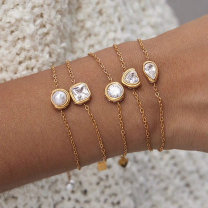 Vintage Pearl Charm Bracelet — view 3