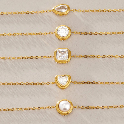 Vintage Pearl Charm Bracelet — view 4