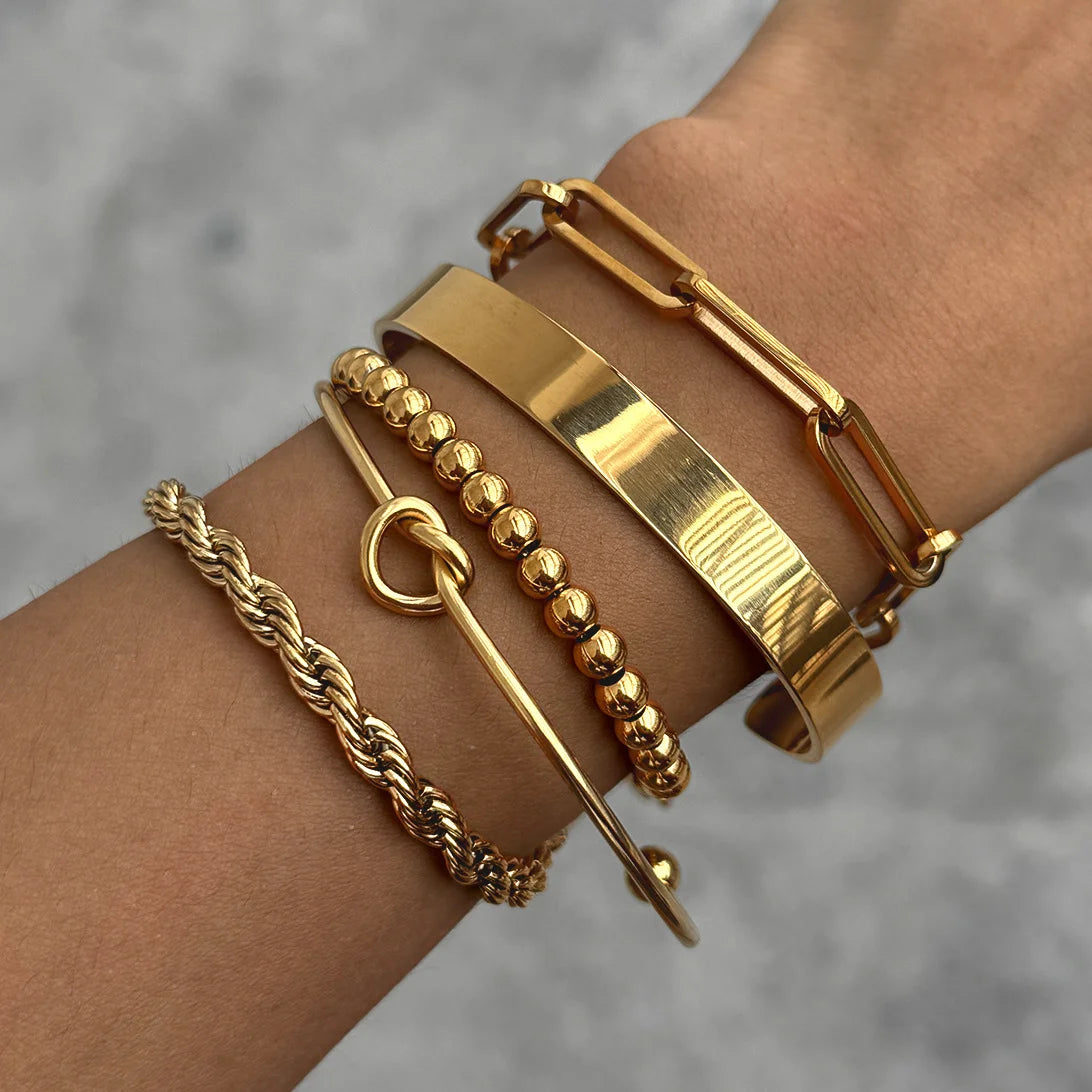 Knot Ball Multichain Bracelet — view 2