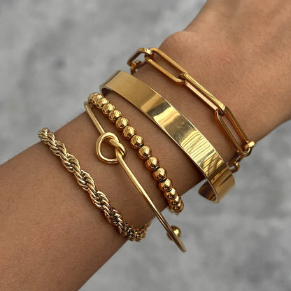 Knot Ball Multichain Bracelet — view 2