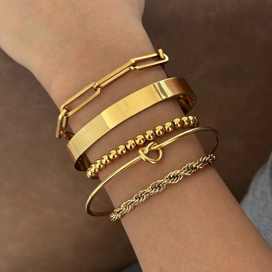 Knot Ball Multichain Bracelet — view 3