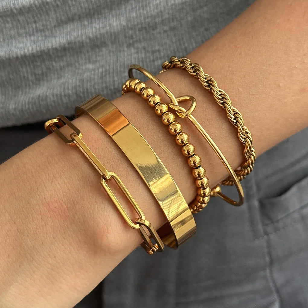 Knot Ball Multichain Bracelet — view 4