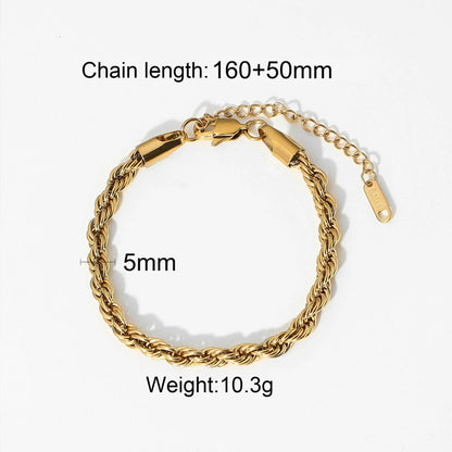 Knot Ball Multichain Bracelet — Rope Chain Bracelet · Gold