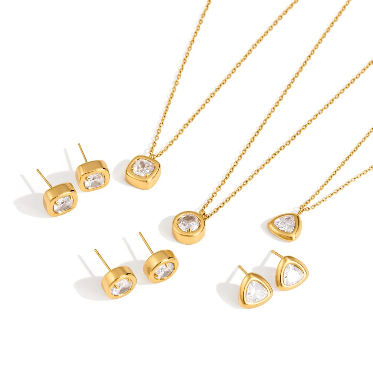 Bezel Solitaire Jewelry Set — view 5