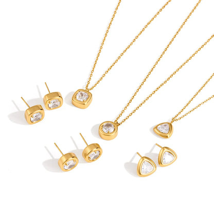 Bezel Solitaire Jewelry Set — view 5