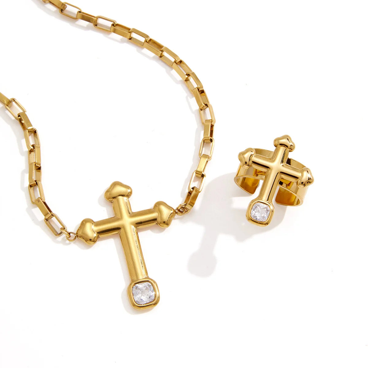 Chunky Cross Jewelry Set — view 5