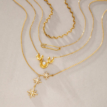 Celestial Star Drop Necklace — view 4