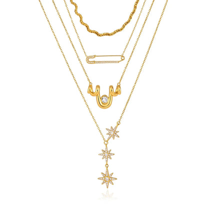 Celestial Star Drop Necklace — view 5