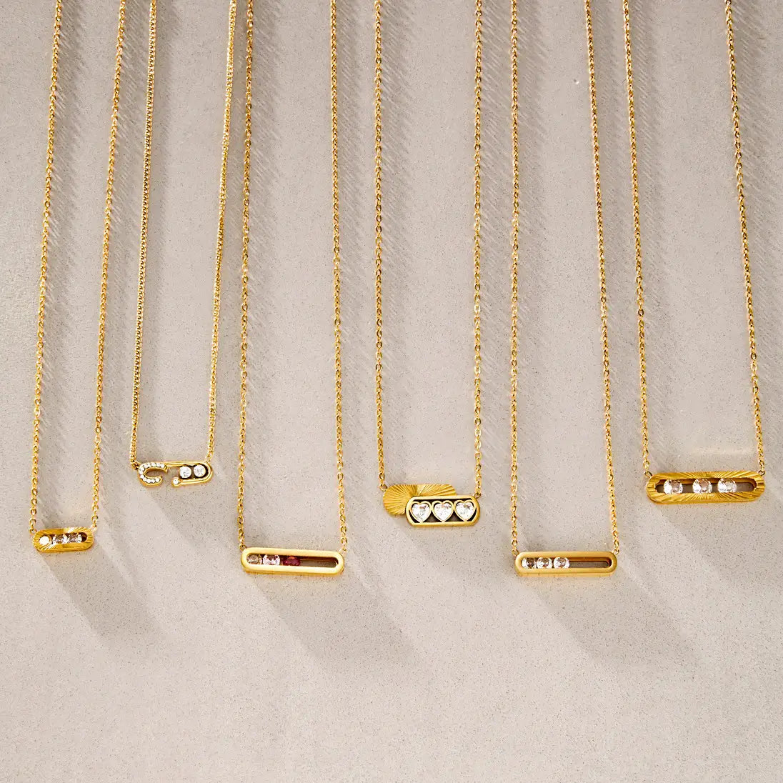 Geometric Inlay Necklace — view 5