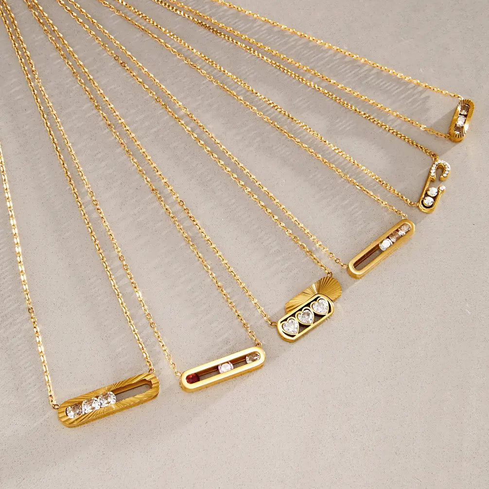 Geometric Inlay Necklace — view 4