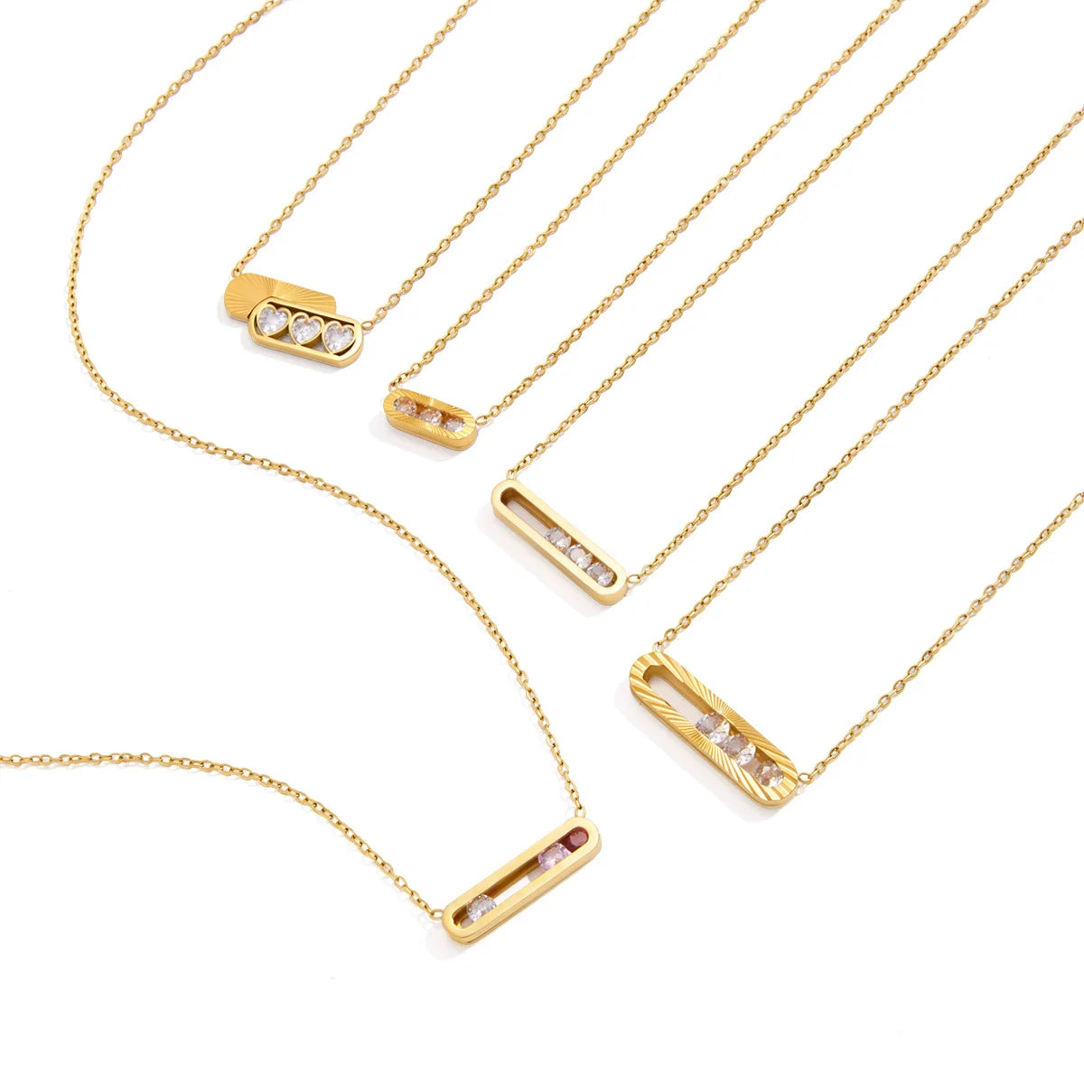 Geometric Inlay Necklace
