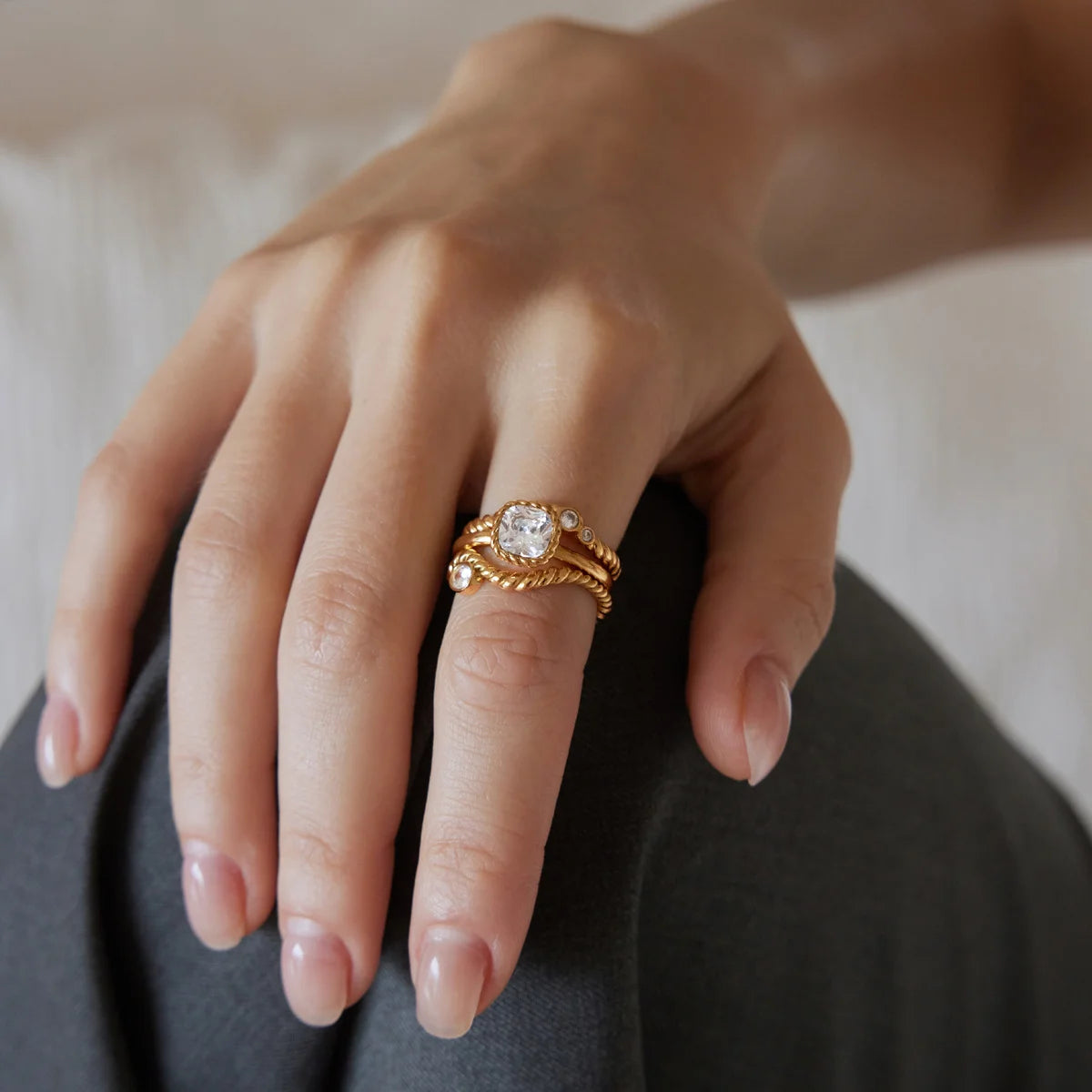 Twisted Vintage Chunky Ring — view 4