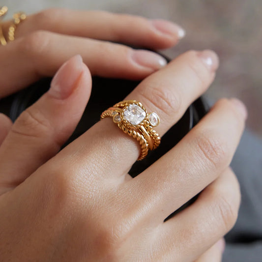 Twisted Vintage Chunky Ring — view 2