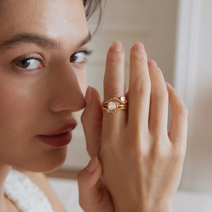 Twisted Vintage Chunky Ring — view 3