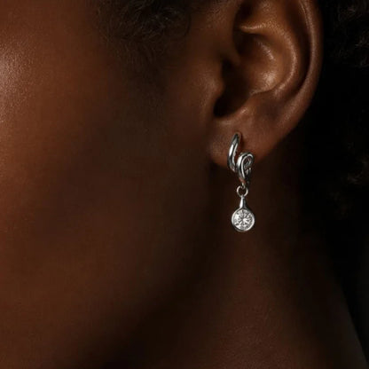 Twisted Teardrop Dangle Earrings — view 3