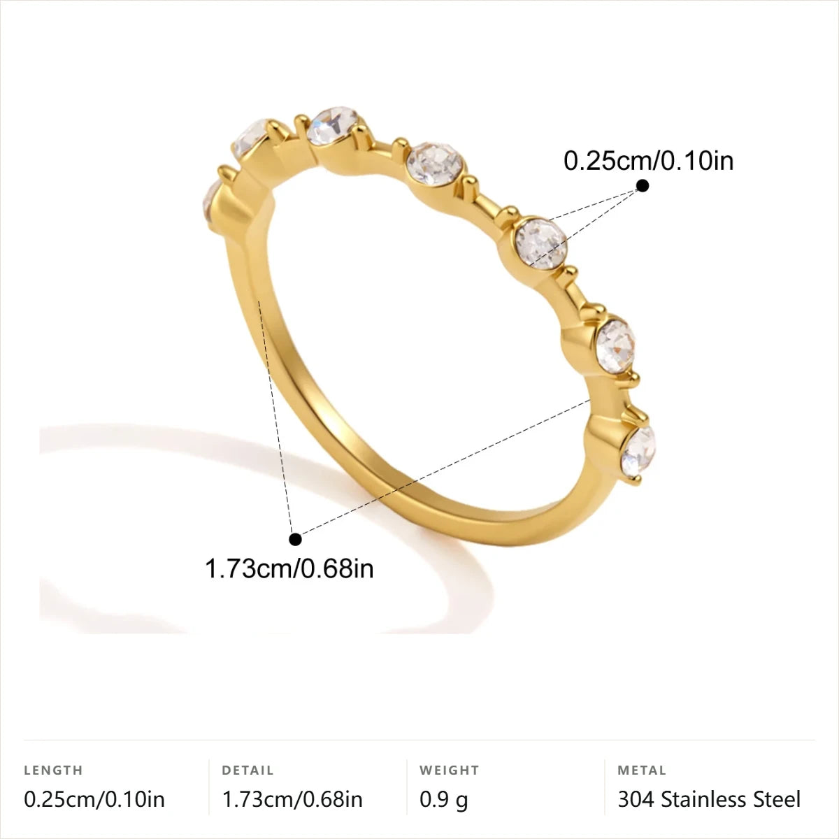 Eternity Ring — Round Prong Eternity · Gold