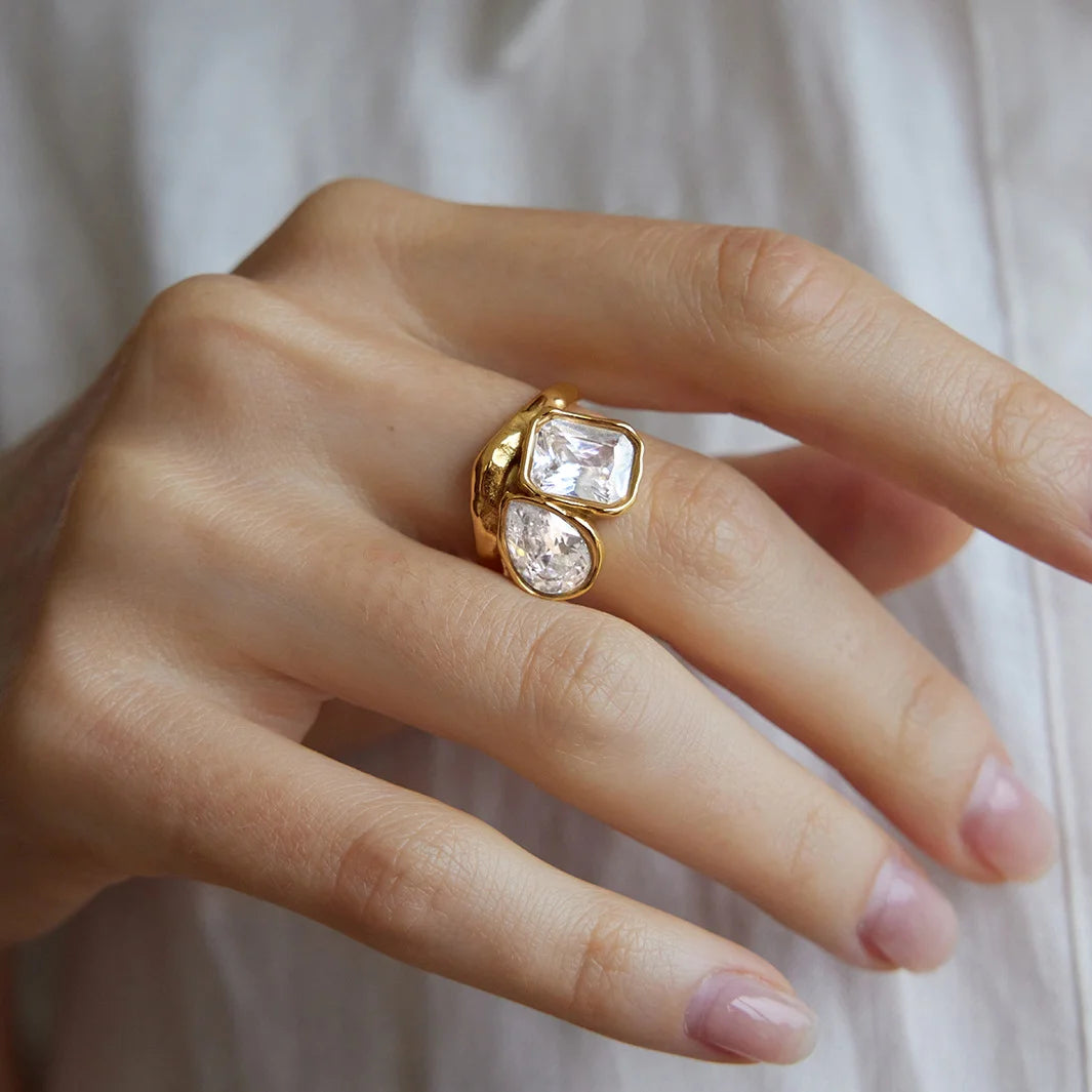 Kite Pear Cut Ring — view 2