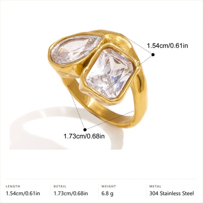 Kite Pear Cut Ring — Petite Kite Pear · Gold · 6