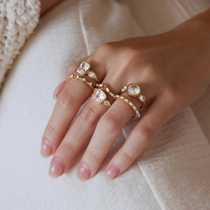 Bezel Trilogy Ring Set — view 4