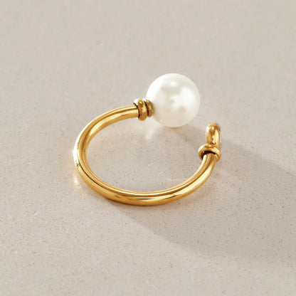 Minimal Pearl Ring — view 4