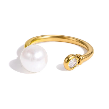 Minimal Pearl Ring — view 5