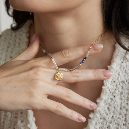 Celestial Beaded Necklace — view 3
