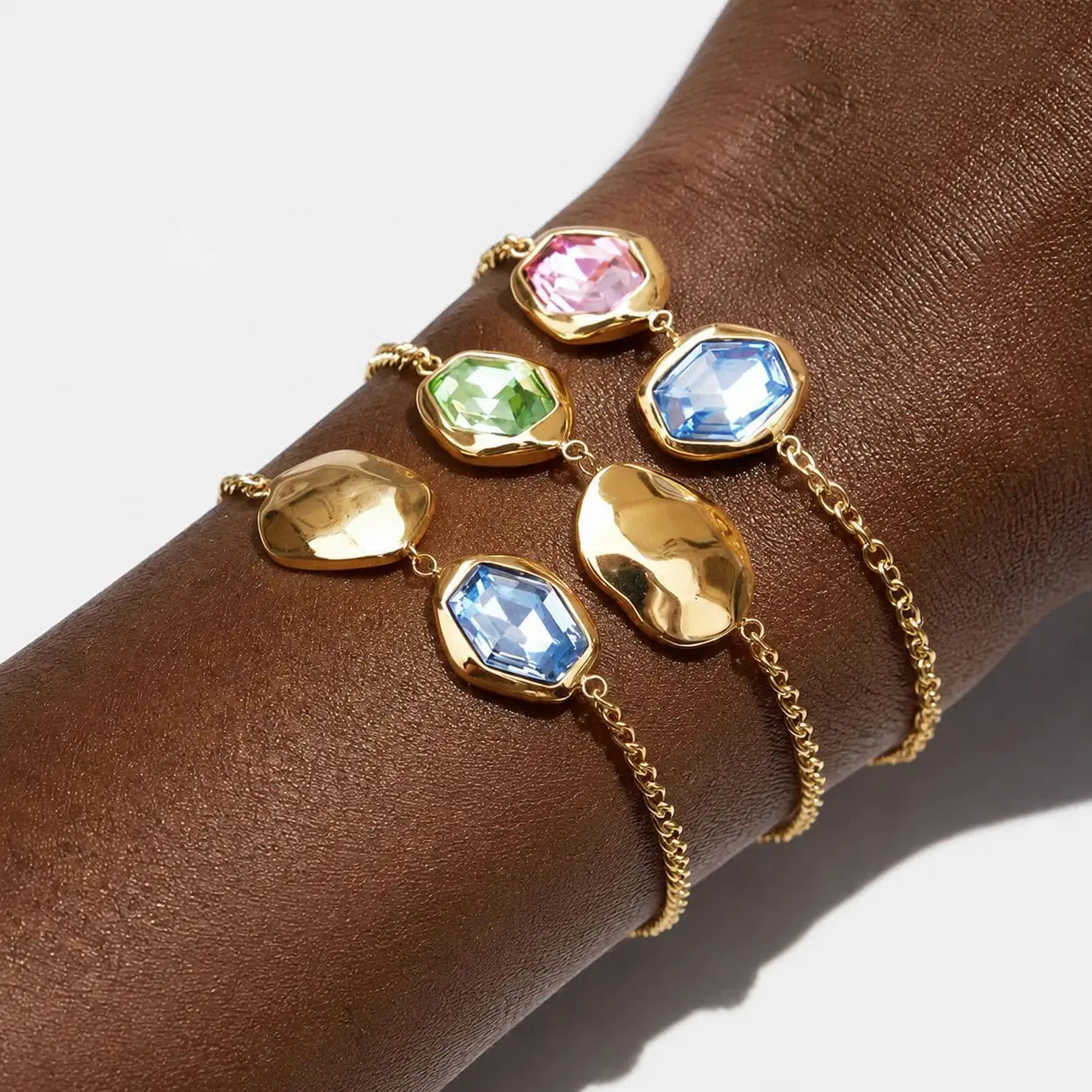 Chunky Faceted Bracelet — view 2