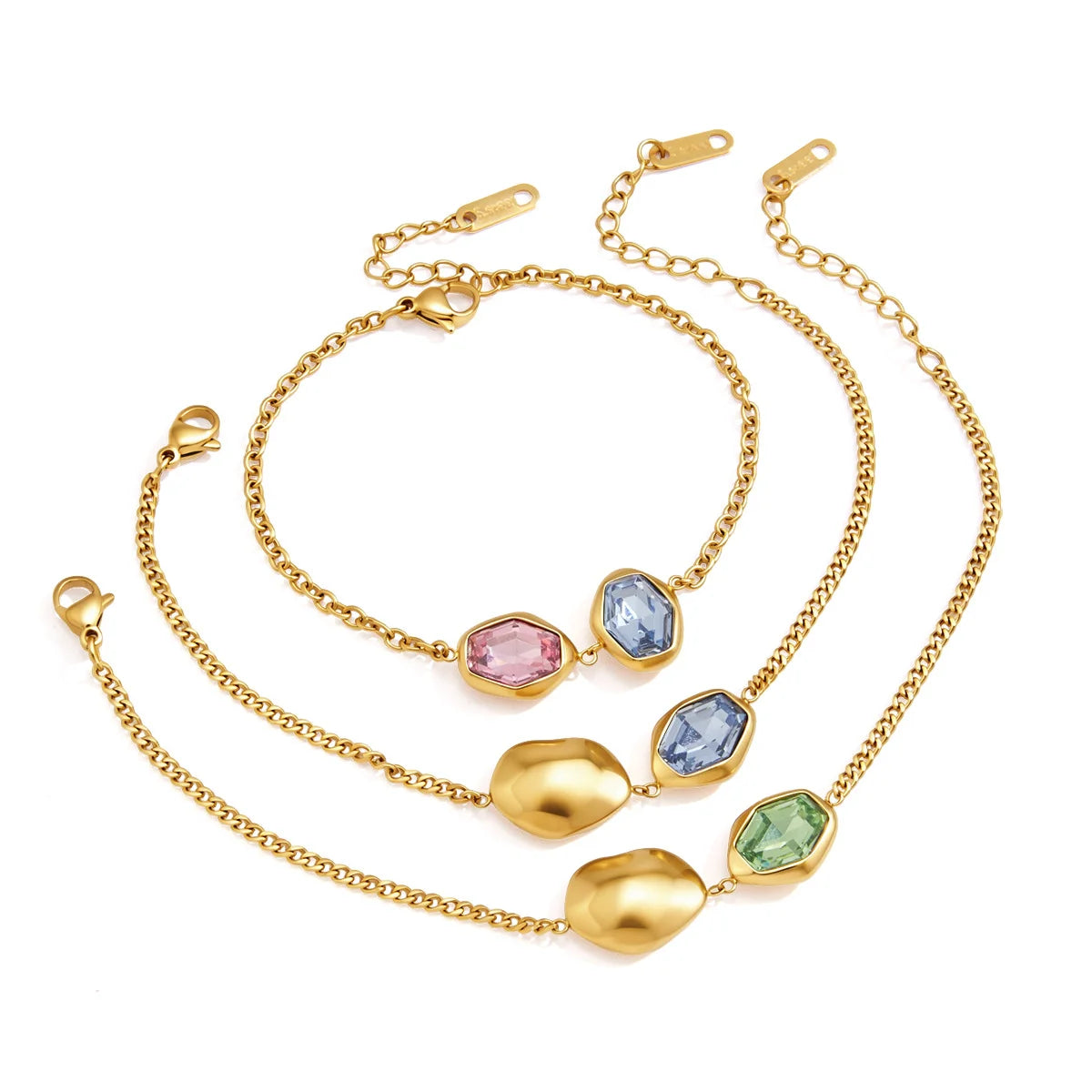 Chunky Faceted Bracelet — view 5