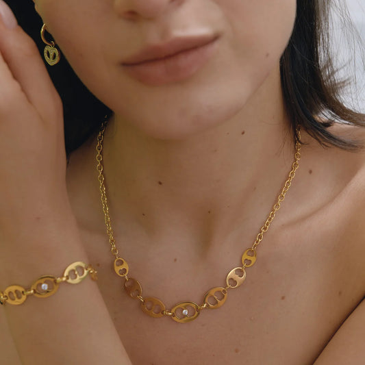 Heart Cutout Pave Jewelry Set — view 2