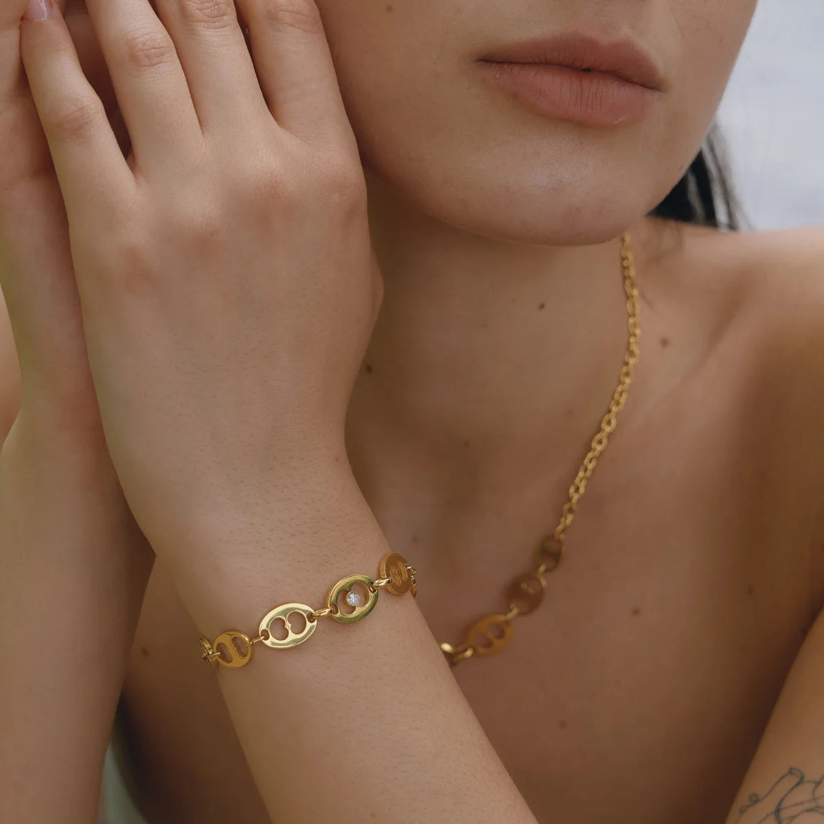 Heart Cutout Pave Jewelry Set — view 4