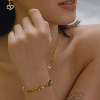 Heart Cutout Pave Jewelry Set — view 3