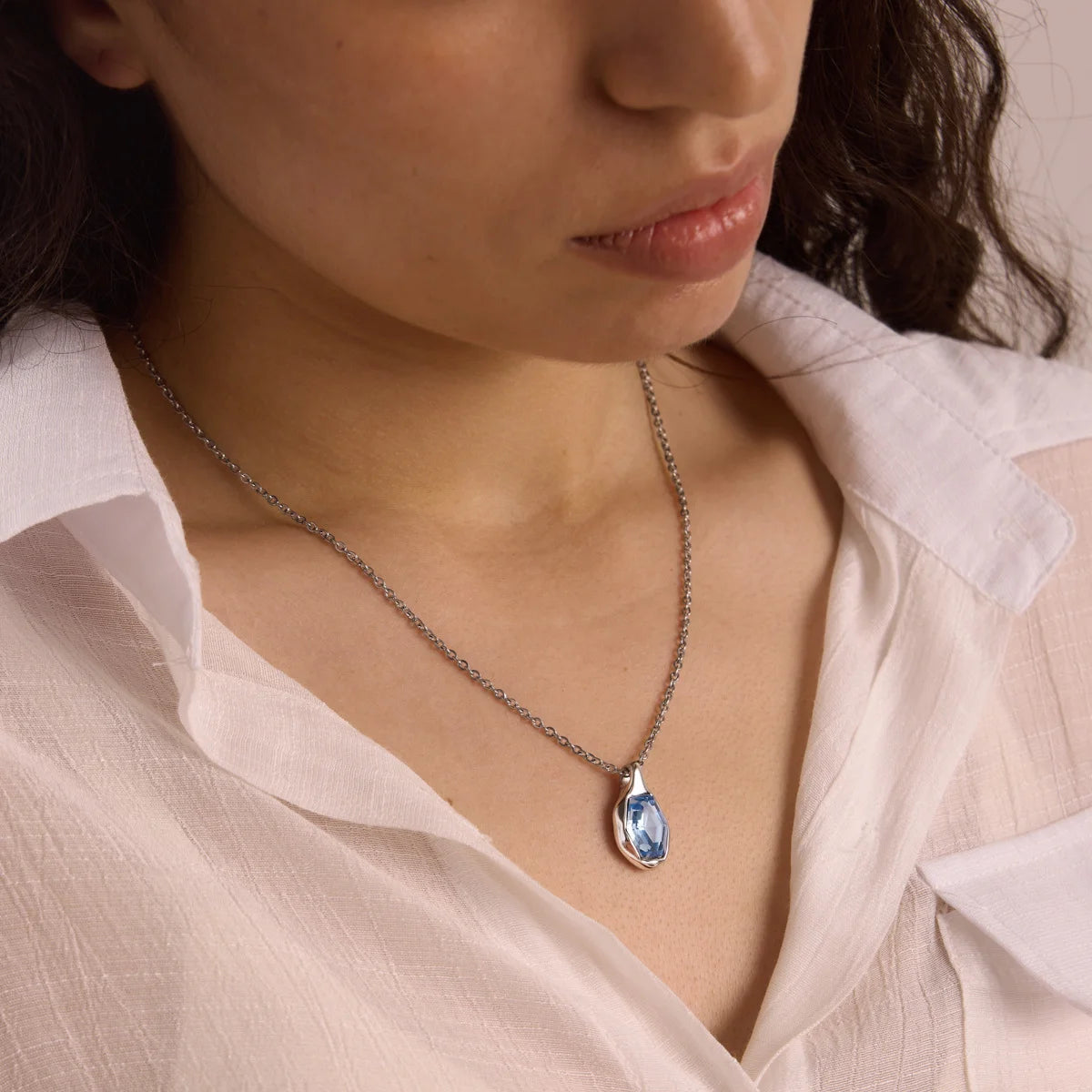 Drop Pendant Necklace — view 4