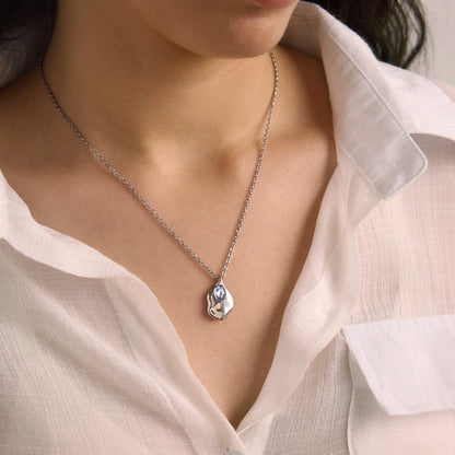 Teardrop Pendant Necklace — view 3