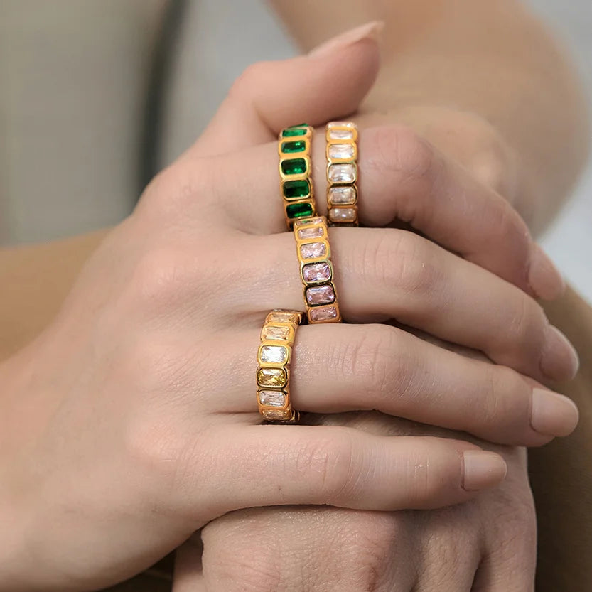 Baguette Eternity Band Ring — view 2
