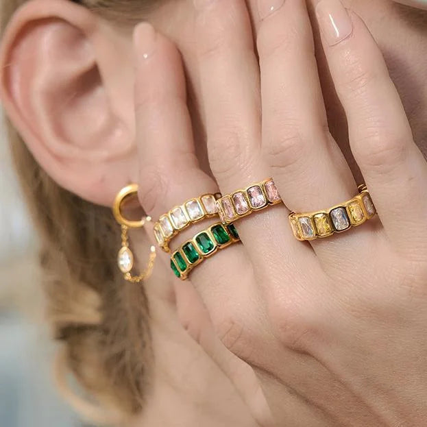 Baguette Eternity Band Ring — view 3