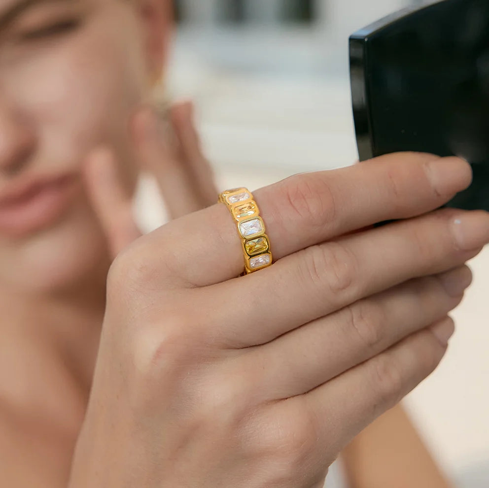 Baguette Eternity Band Ring — view 5